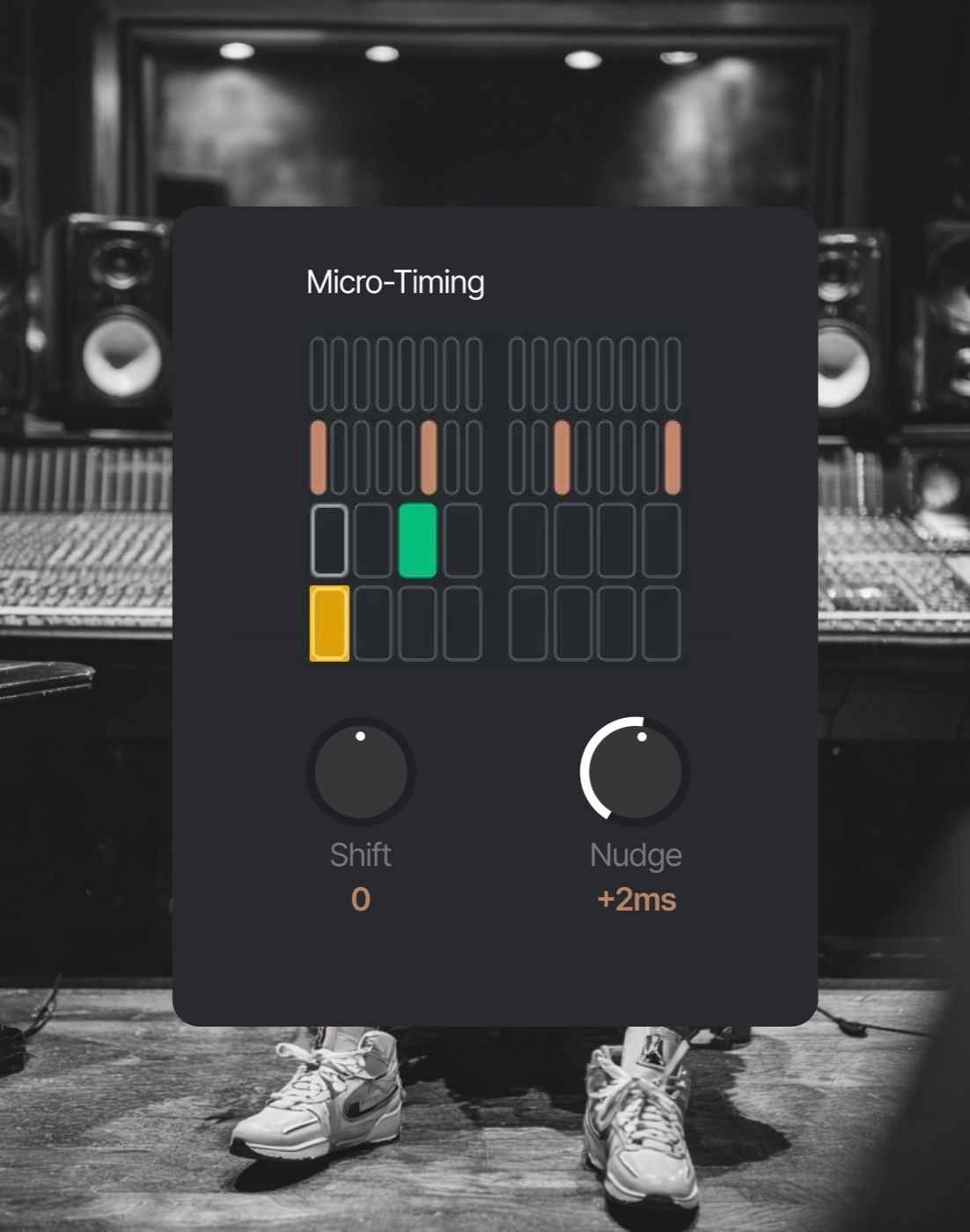 Drummer-1: micro-timing controls