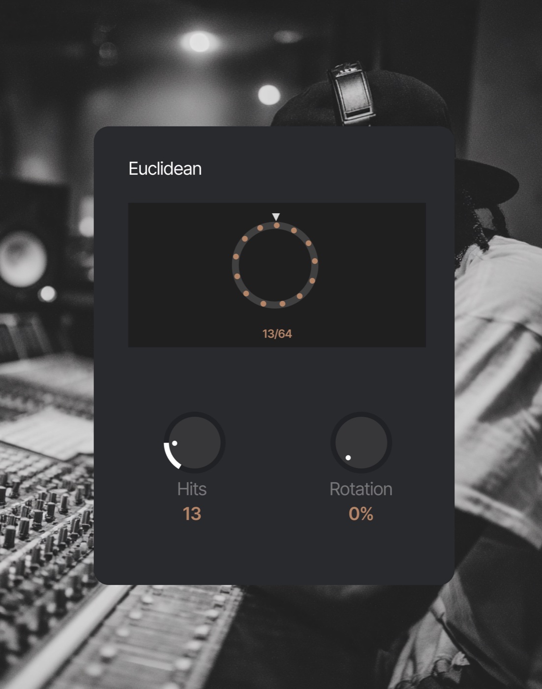Drummer-1: Euclidean pattern builder